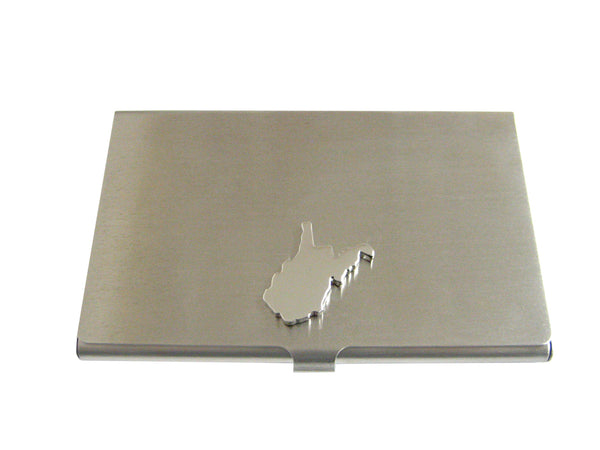 West Virginia State Map Shape Business Card Holder