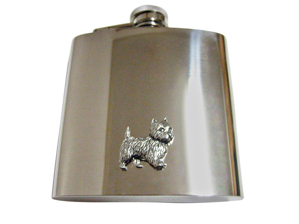 Westie Dog 6 Oz. Stainless Steel Flask
