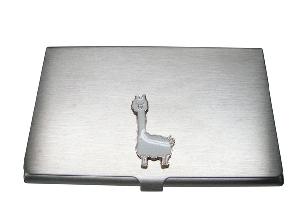 White Toned Alpaca Business Card Holder