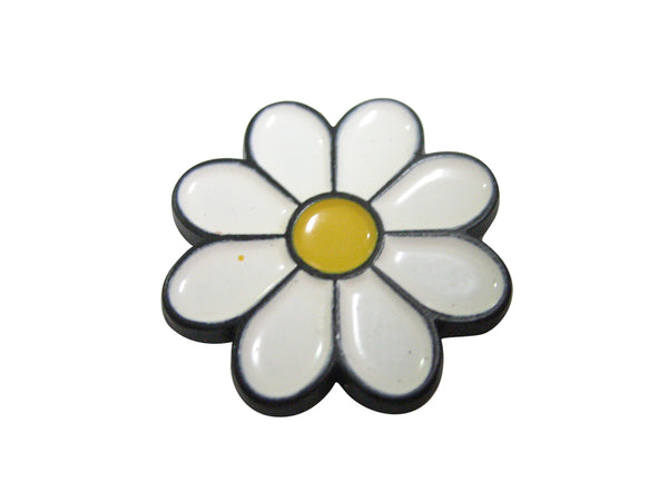 White Toned Daisy Flower Magnet