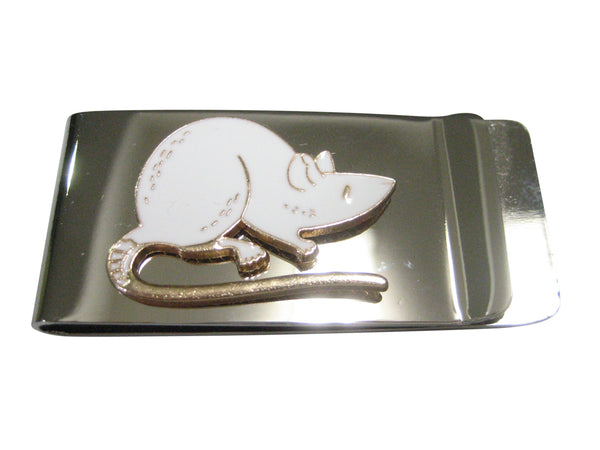 White Toned Rat Money Clip