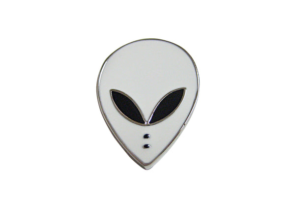 White Alien Head Magnet