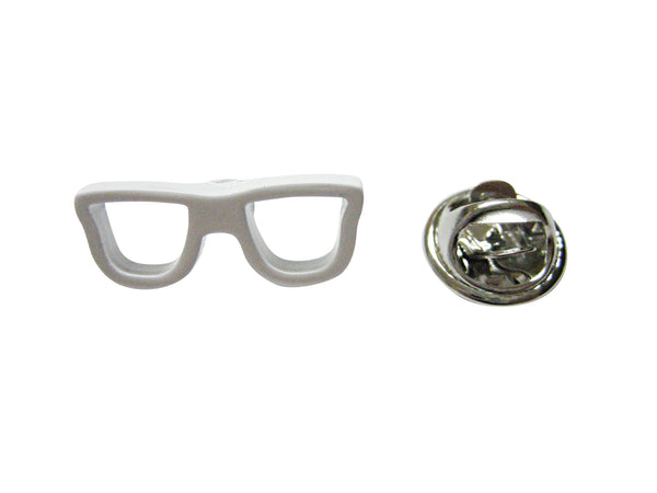 White Glasses Lapel Pin