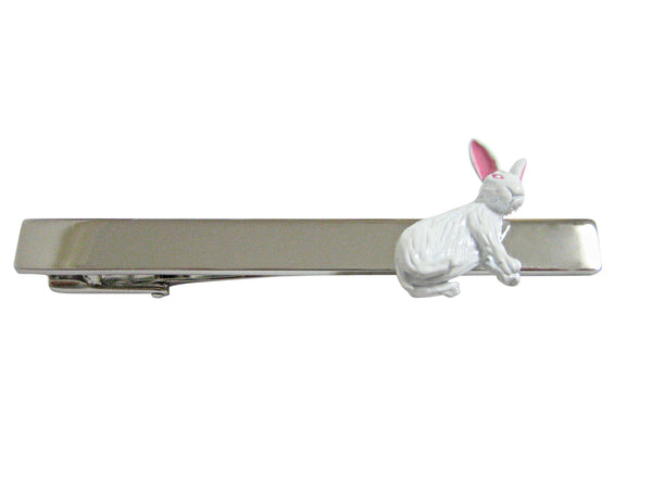 White Rabbit Hare Square Tie Clip