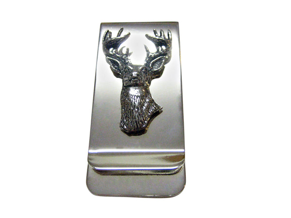 White Tailed Stag Deer Head Money Clip
