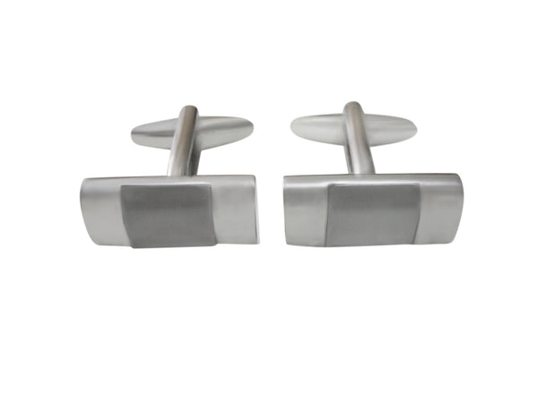 White and Transparent Rectangular Cufflinks