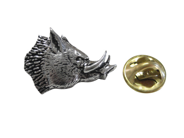 Wild Boar Hog Head Lapel Pin