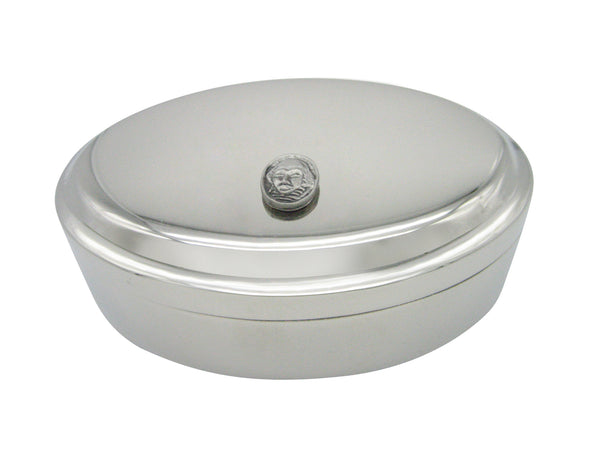 William Shakespeare Head Pendant Oval Trinket Jewelry Box