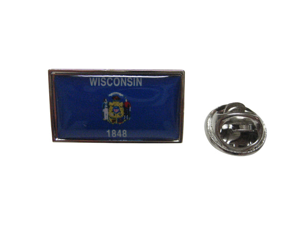 Wisconsin Flag Design Lapel Pin