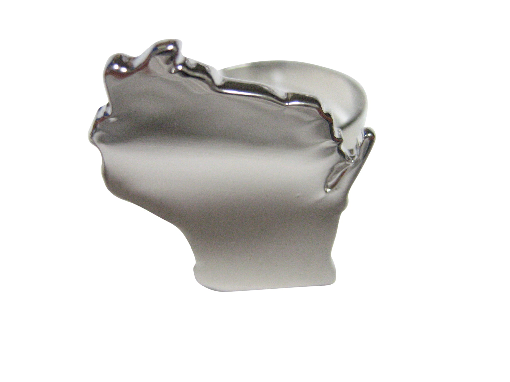 Wisconsin State Map Shape Adjustable Size Fashion Ring