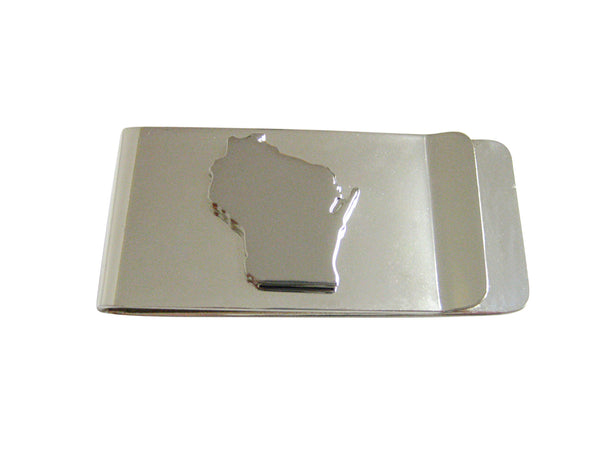 Wisconsin State Map Shape Money Clip