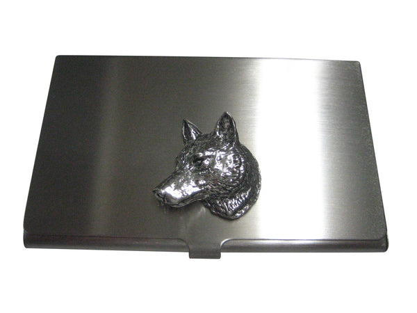 Wolf Head Business Card Holder