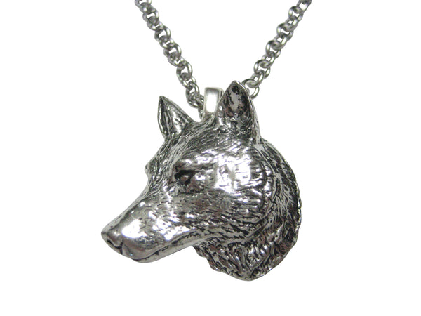 Wolf Head Pendant Necklace