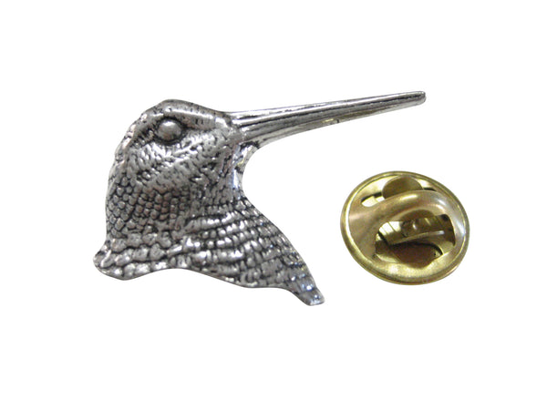 Woodcock Bird Head Lapel Pin