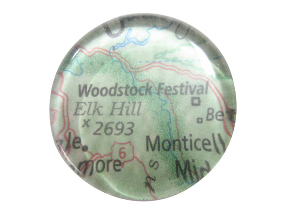 Woodstock Festival Map Pendant Magnet