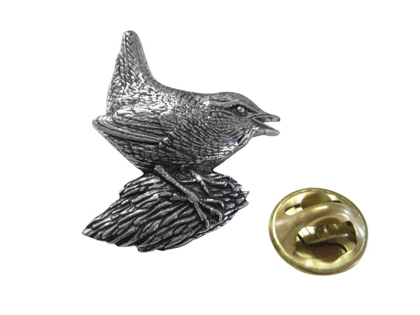Wren Bird Lapel Pin