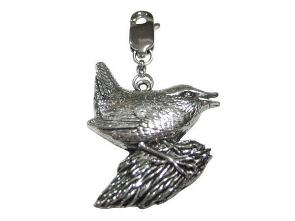 Wren Bird Pendant Zipper Pull Charm