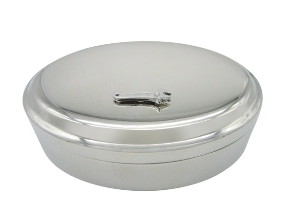 Wrench Tool Pendant Oval Trinket Jewelry Box