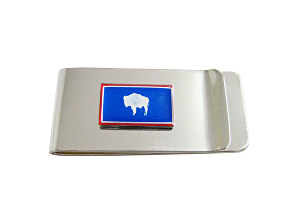 Wyoming State Flag Pendant Money Clip
