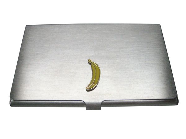 Yellow Toned Flat Banana Fruit Business Card Holder
