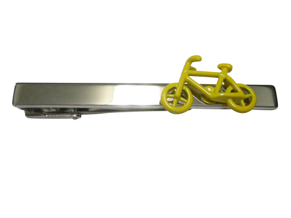 Yellow Bicycle Tie Clip