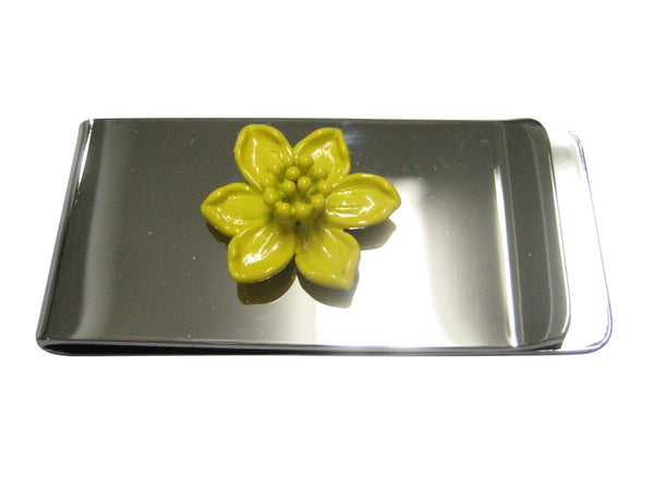 Yellow Toned Welsh Daffodil Flower Money Clip
