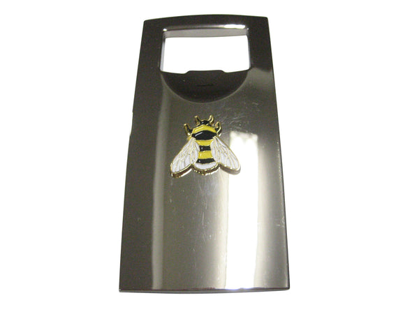Yellow and Black Toned Bumble Bee Insect Bug Bottle Opener