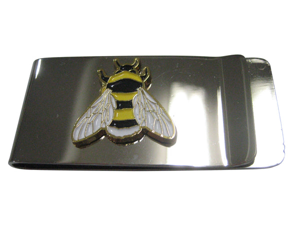 Yellow and Black Toned Bumble Bee Insect Bug Money Clip