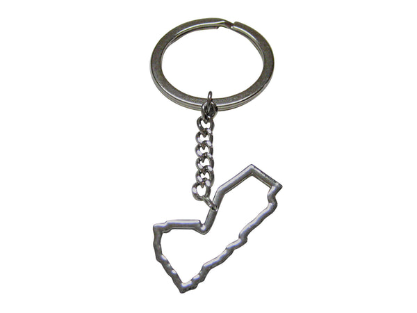 Yemen Map Outline Keychain