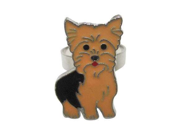 Yorkshire Terrier Yorkie Dog Adjustable Size Fashion Ring