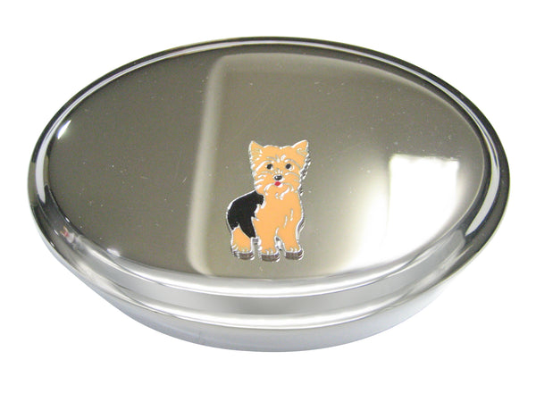 Yorkshire Terrier Yorkie Dog Oval Trinket Jewelry Box