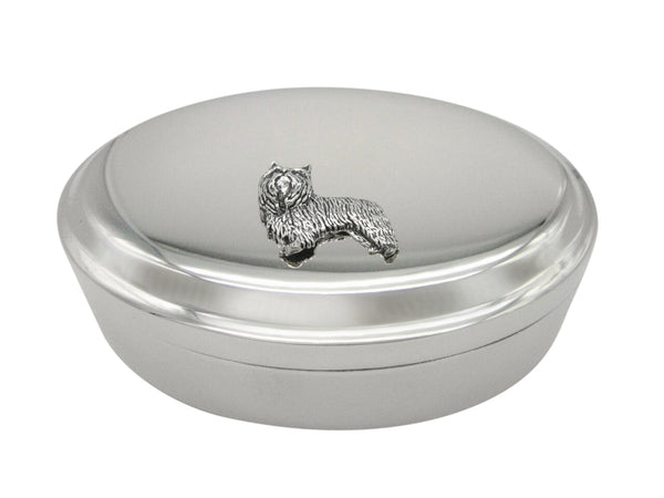 Yorkshire Terrier Dog Oval Trinket Jewelry Box