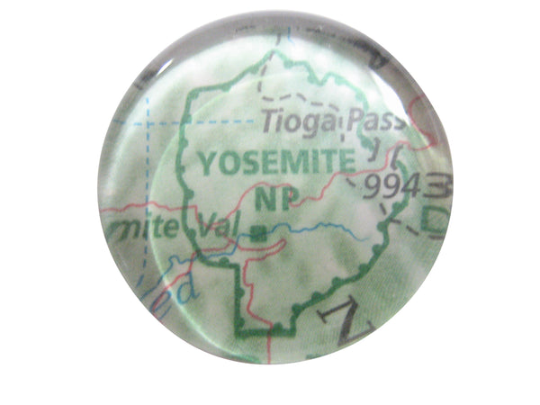 Yosemite National Park Map Pendant Magnet