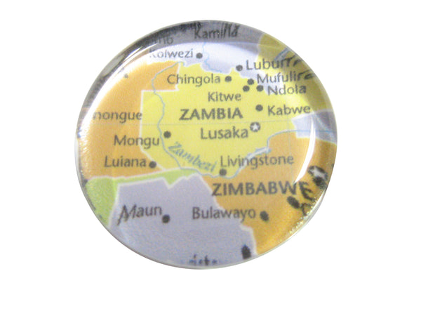 Zambia Map Pendant Magnet