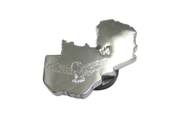 Zambia Map Shape and Flag Design Magnet