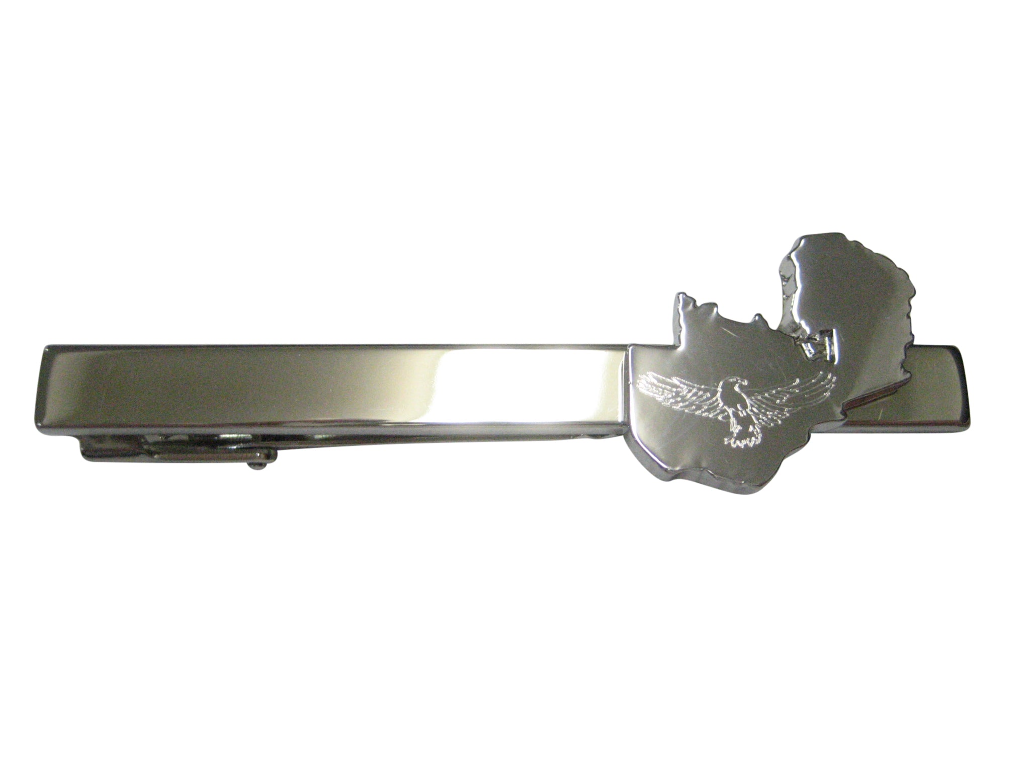 Zambia Map Shape and Flag Design Tie Clip