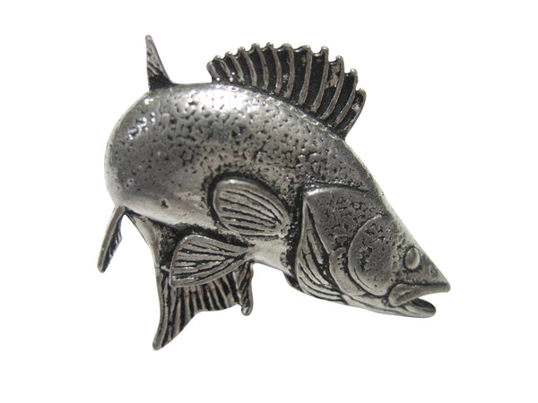 Zander Walleye Fish Adjustable Size Fashion Ring