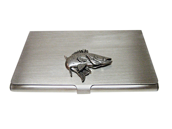 Zander Walleye Fish Business Card Holder