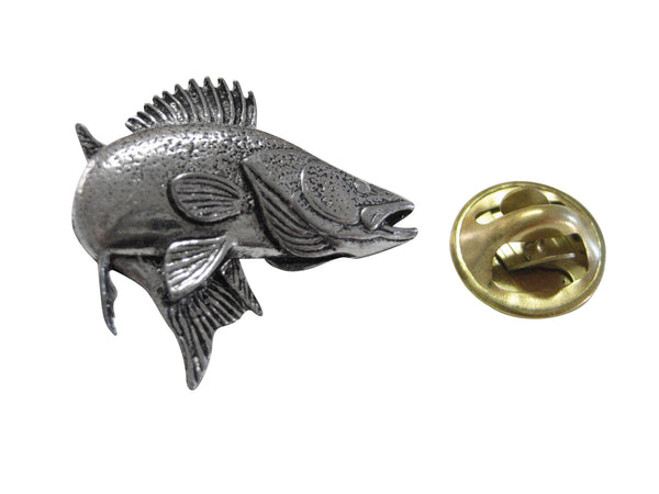 Walleye Zander Fish Lapel Pin