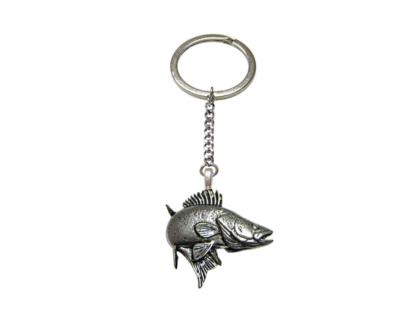 Zander Walleye Fish Pendant Keychain