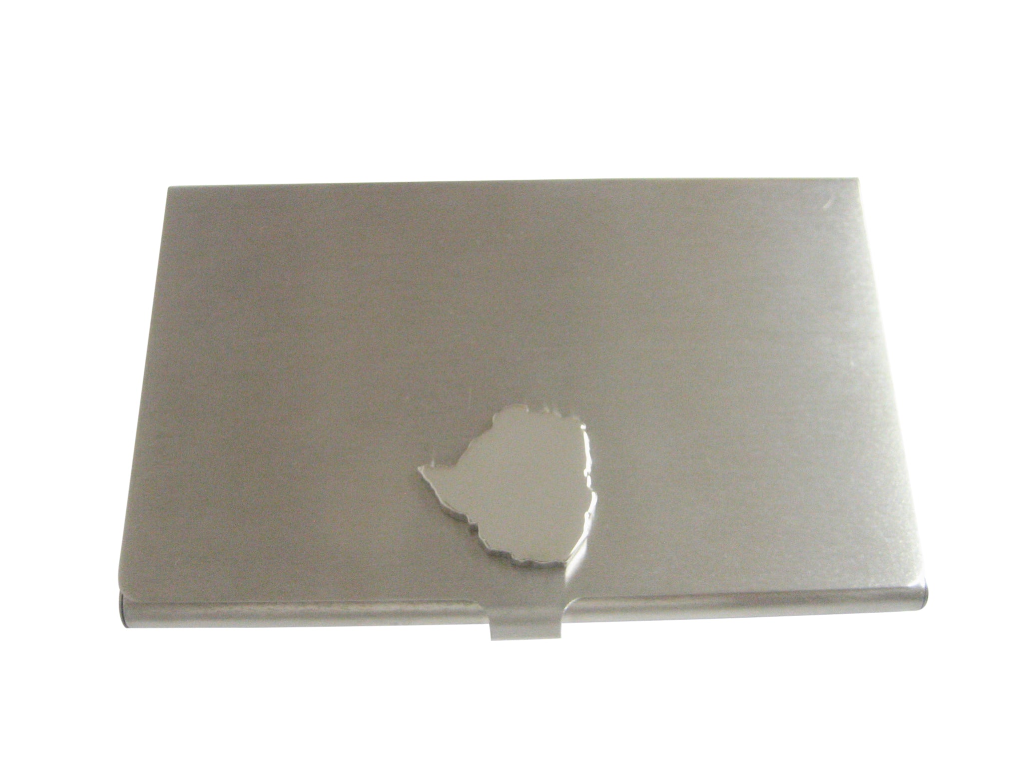 Zimbabwe Map Shape Pendant Business Card Holder