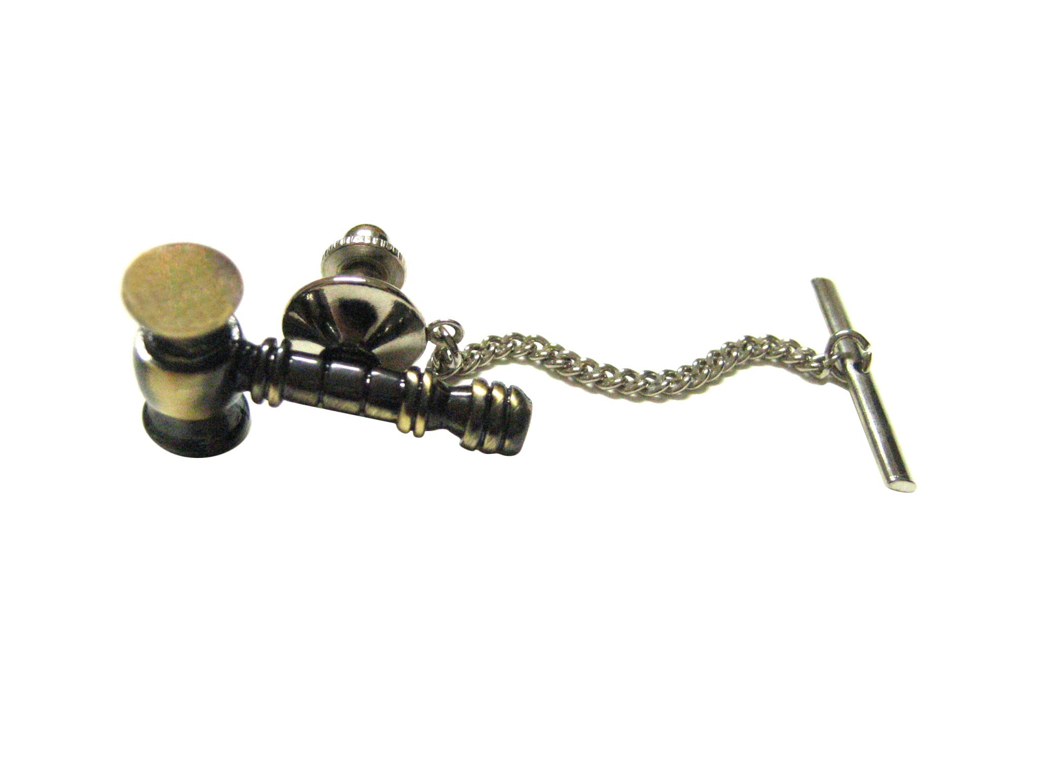 bronze toned gavel tie tack