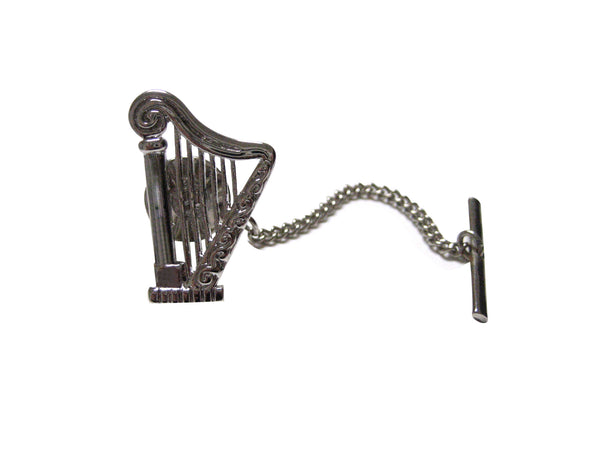 Musical Harp Music Tie Tack