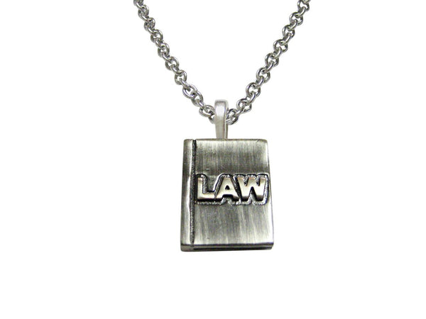 Law School Book Lawyer Pendant Necklace
